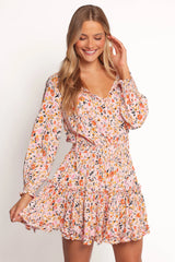 Kealan Dress - Pink Ditsy floral