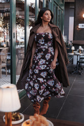 Calypso Maxi Dress - Purple Floral