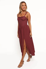 Sofie Midi Dress - Brick