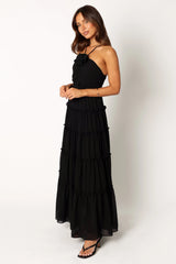 Dottie Halterneck Maxi Dress - Black
