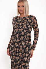 Joran Midi Dress - Fired Bloom