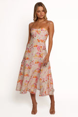 Cordelia Midi Dress - Floral