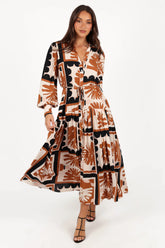 Jules Long Sleeve Dress - Multi