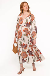 Cerwin Midi Dress - Fall Floral