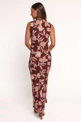 Wheeler Midi Dress - Orange Floral