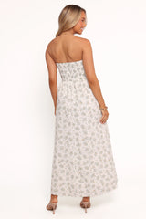 Kayt Strapless Dress - Floral