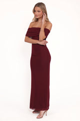 Desirae Maxi Dress - Burgundy