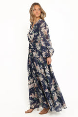 Anisa Maxi Dress - Navy Floral