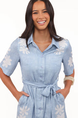 Connie Mini Dress - Blue