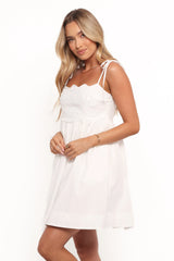 Lynne Mini Dress - White