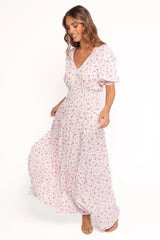 Thomas Maxi Dress - Pink Ditsy Floral