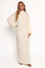 Tobin Knit Maxi Dress - Cream