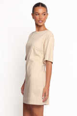 Thorne Mini Dress - Beige