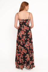 Naver Maxi Dress - Black Floral
