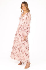 Vayla Maxi Dress - Pink Rose