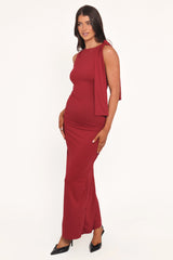 Jimina Maxi Dress - Berry
