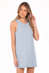 Sloane Mini Dress - Light Denim