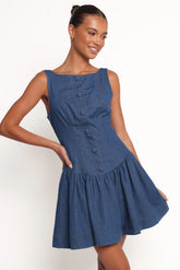 Tiziana Mini Dress - Indigo Denim