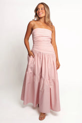 Blanche Strapless Maxi Dress - Orchid