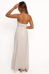 Michelle Halterneck Dress - White