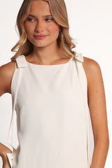 Floriana Mini Dress - Ivory