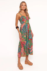 Eleonora Midi Dress - Calypso Coral