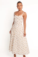 Oakley Maxi Dress - Yellow Floral