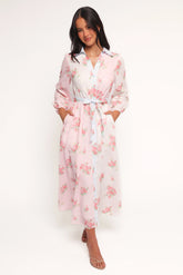 Juni Button Up Maxi Dress - Floral