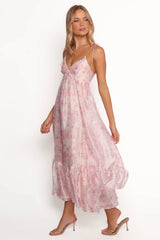Xanthe Maxi Dress - Pink Floral