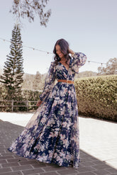 Anisa Maxi Dress - Navy Floral