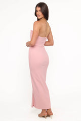 Kinnie Midi Strapless Dress - Pink