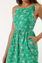 Jenson Maxi Dress - Green Eyelet