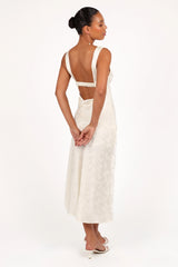 Billie Midi Dress - Ivory