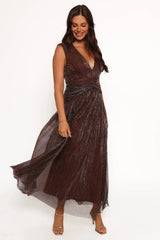 Cara Maxi Dress - Bronze
