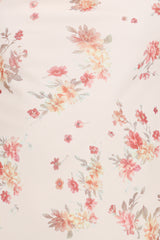 Everlyn Long Sleeve Mini Dress - Cream Floral