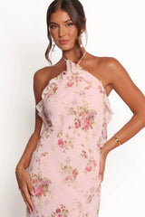 Patricia Maxi Dress - Pale Pink Floral