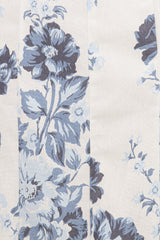 Tamira Strapless Midi Dress - Blue Floral