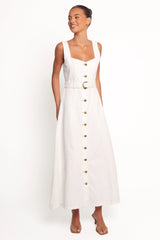 Jennings Midi Dress - White