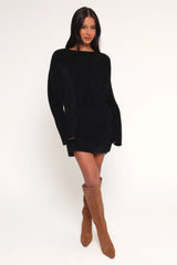 Mitchell Knit Mini Dress - Black