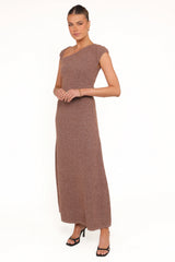 Talisa Midi Dress - Brown Marle