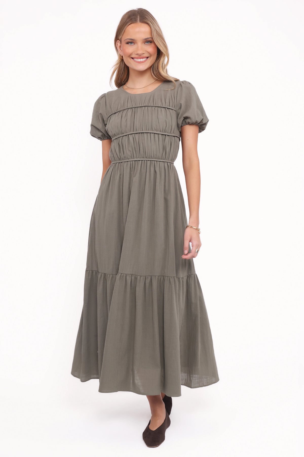 Deloria Maxi Dress - Olive