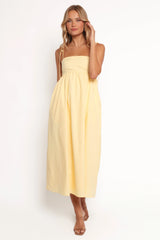 Simona Maxi Dress - Yellow