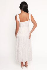 Lavinia Maxi Dress - White Floral