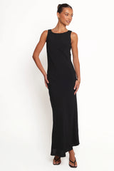 Flavia Maxi Dress - Black