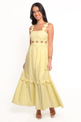Dixie Maxi Dress - Yellow