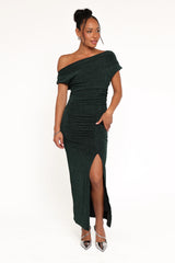 Mel Midi Dress - Emerald