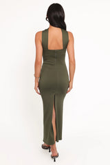 Regan Midi Dress - Olive
