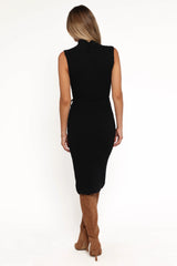 Wembley Midi Dress - Black