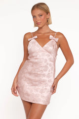 Winona Mini Dress - Champagne Pink