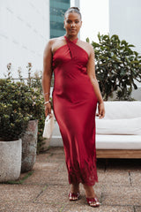 Jeannie Maxi Dress - Dark Red